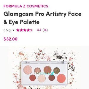 FORMULA Z “Glamgasm” Pro Artistry Face & Eye Palette NEW IN‎ PACKAGE!